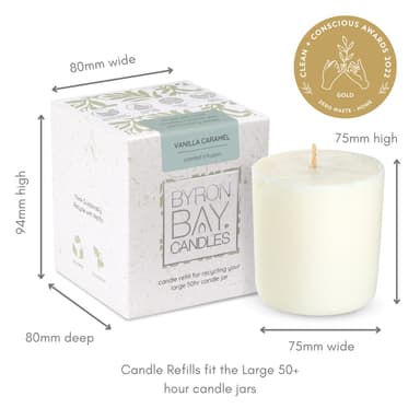 VC refill candle measurements