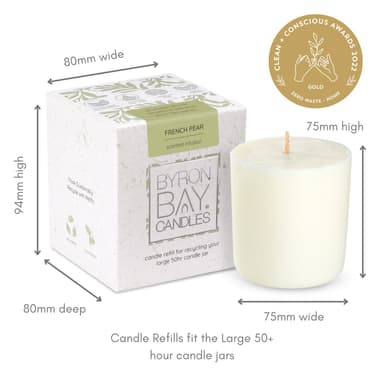 fp refill candle measurements