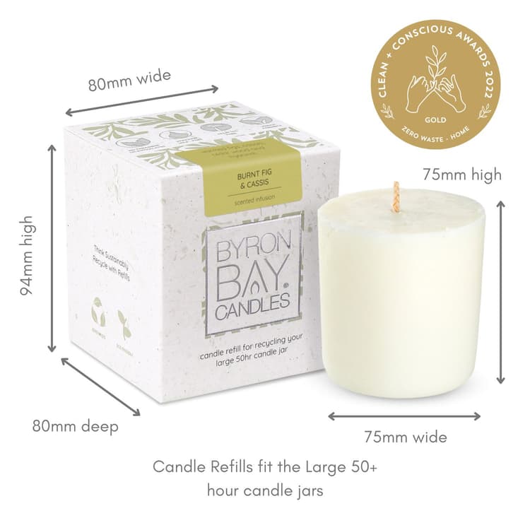 bf refill candle measurements