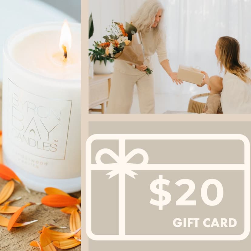 $20 egift voucher Byron Bay Candles