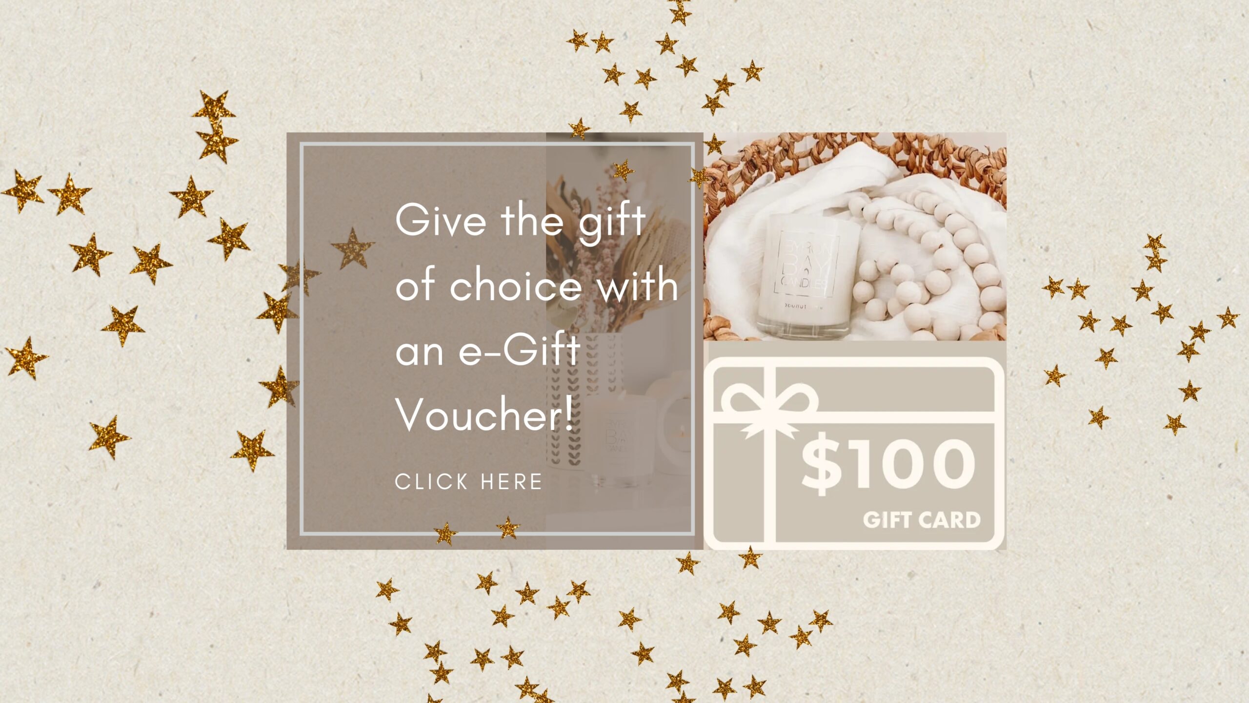 Egift voucher Byron Bay Candles