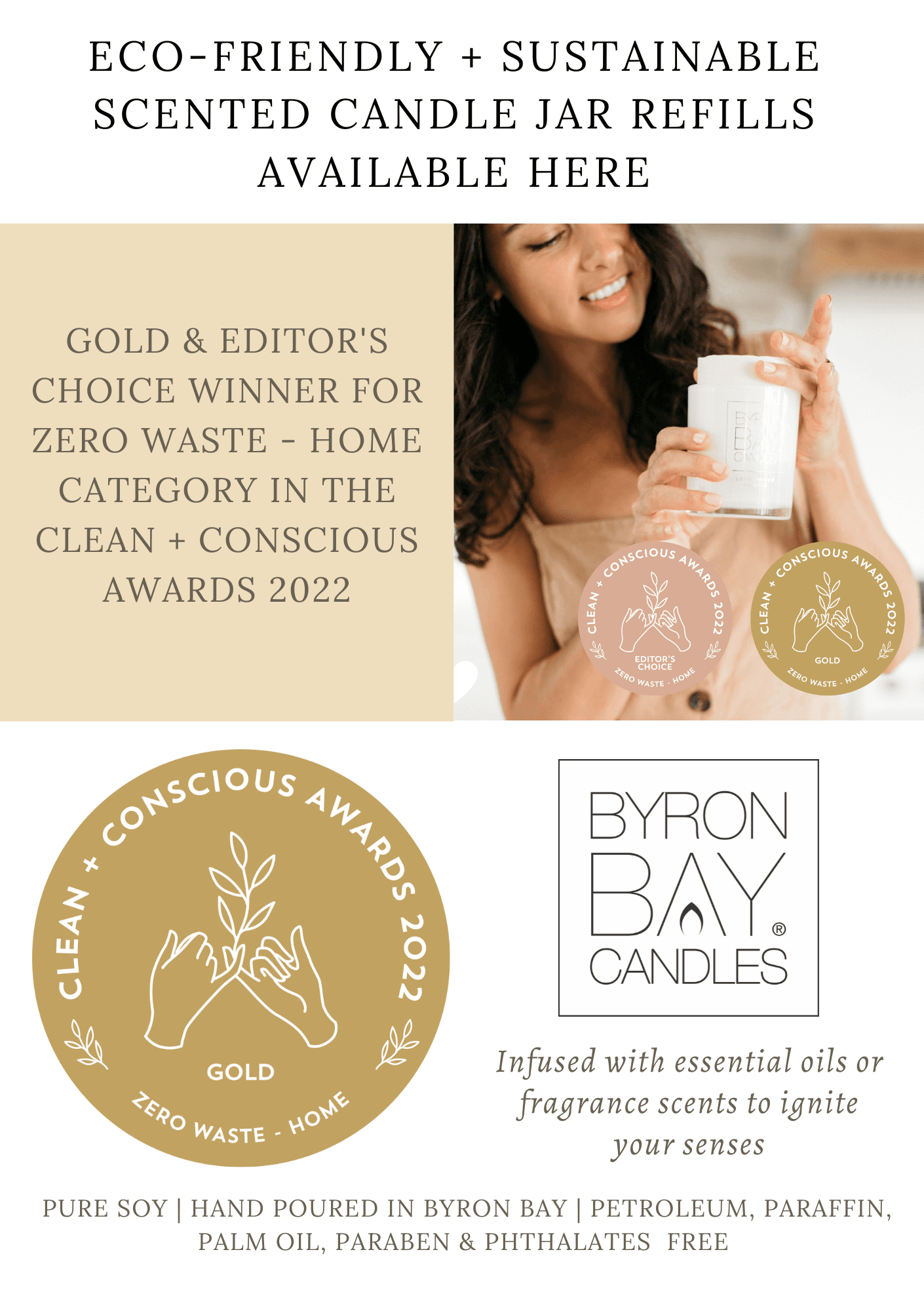 Byron Bay Candles Refill Candle Flyer
