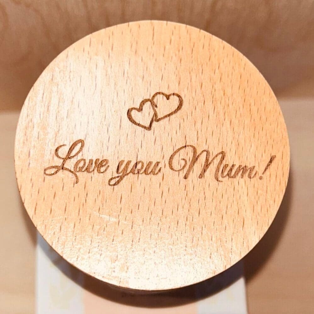 Love You Mum engraved lid