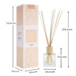 Beach Holiday reed diffuser with measurements