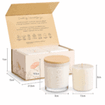 Byron Bay Candles Twin Gift Set with measurements Byron Bay Candles Twin Gift Set with measurements