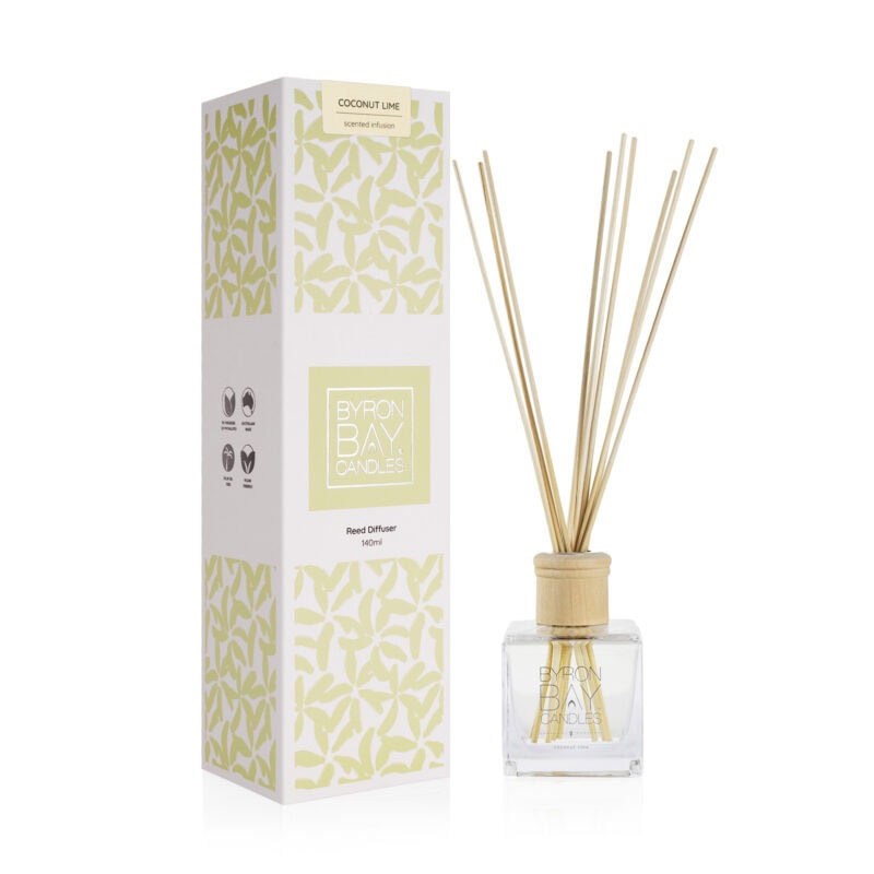 Coconut Lime Reed Diffuser Byron Bay Candles
