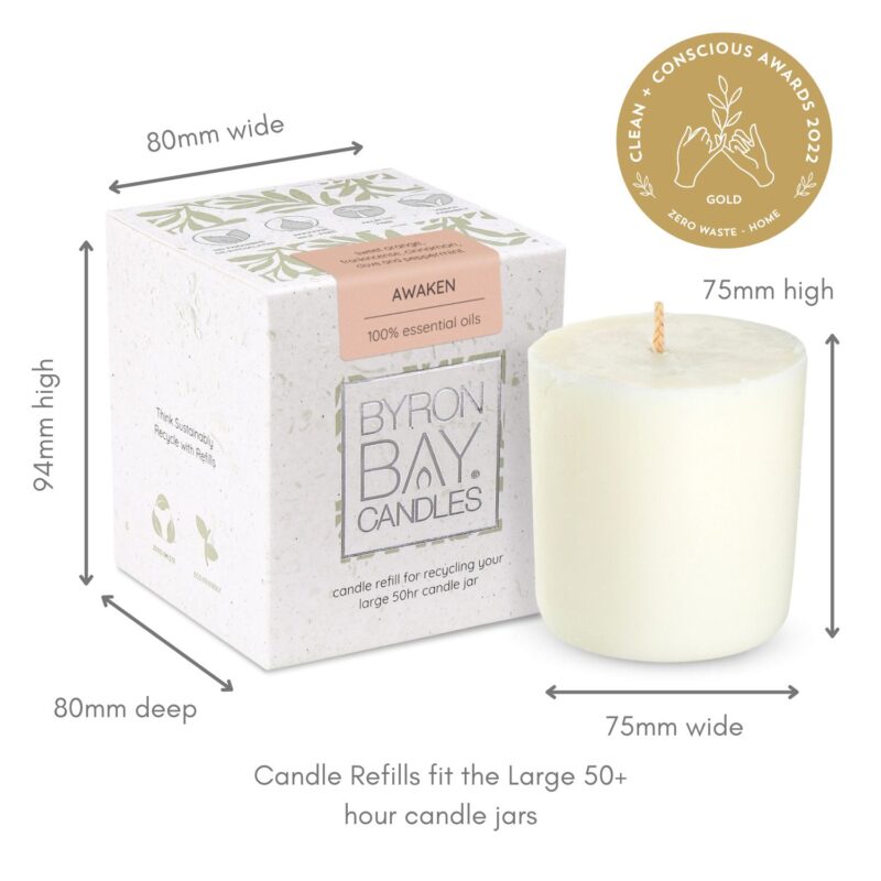 aw refill candle measurements Awaken Candle Jar Refill100% essential oils