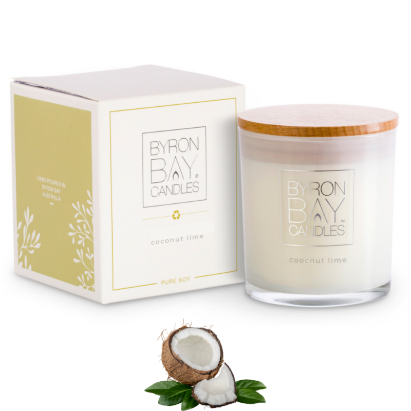 30 hour candle Coconut Lime Byron Bay Candles