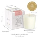 en refill candle measurements