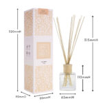 Reed-diffuser-dimensions-Byron-Bay-Candles - Relax reed diffuser with measurements