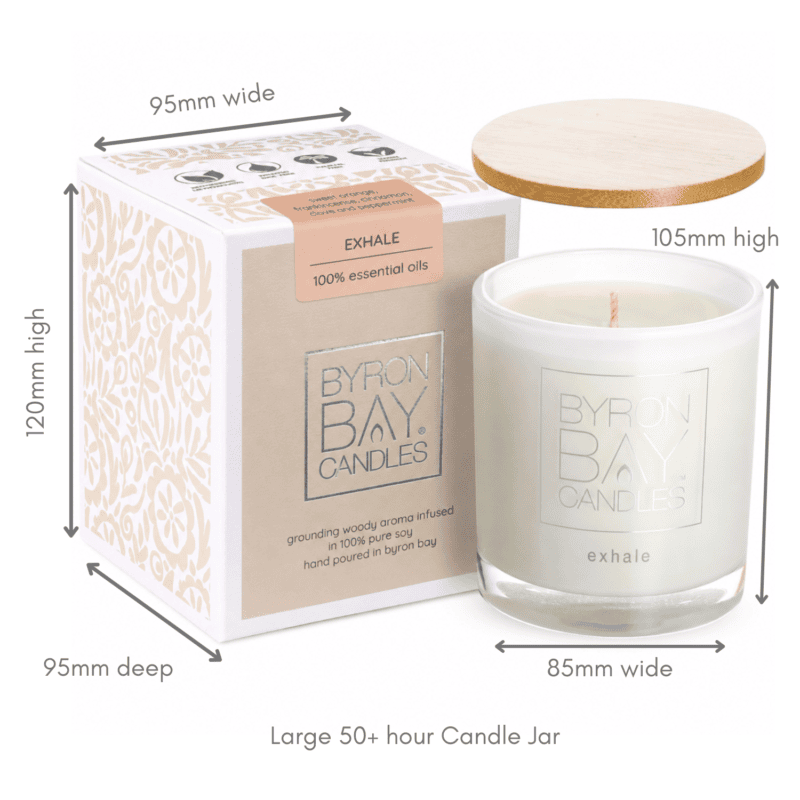 Exhale 50 hour candle measurements