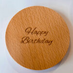 Happy Birthday engraved lid